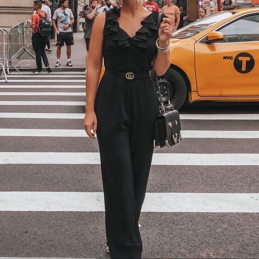 Wayf Ruffle Jumpsuit